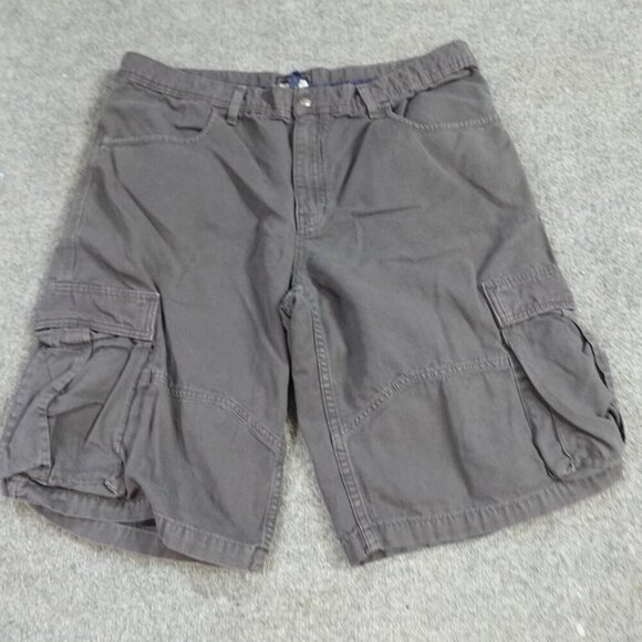 The North Face Mens Shorts 38 Long Gray Shorts Cargo Canvas 11" in 100% Cotton - Picture 1 of 12